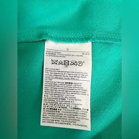 Banana Republic Skater Dress Teal Size 0 XS Fit & Flare Sleeveless Pockets - Picture 7 of 10